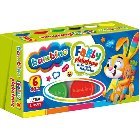 Farby plakatowe kolor: mix 20ml 6 kolor. St.Majewski