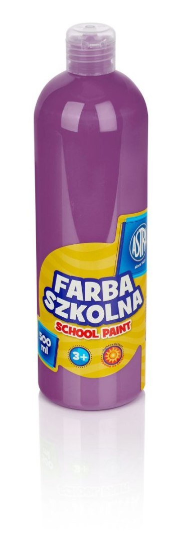 Farby plakatowe kolor: śliwkowy 500ml 1 kolor. Astra