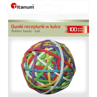 Gumki recepturki w kulce 100g śr. (mix)mm Titanum