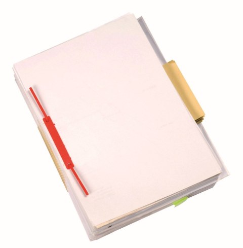 Klipsy do spinania dokumentów archiwizacyjne D-Clip metalowo-plastikowy 100 szt Q-Connect (KF02281)