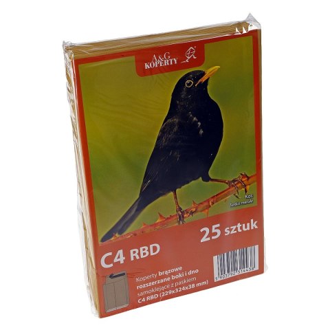Koperta hk rbd C4 brązowa [mm:] 229x324 WZ Eurocopert 25 sztuk