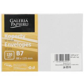 Koperta millenium diamentowa biel B7 biała diamentowa Galeria Papieru (280516) 10 sztuk