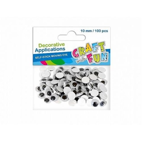 Oczka samoprzylepne 7mm 100 szt Craft with Fun (383655)