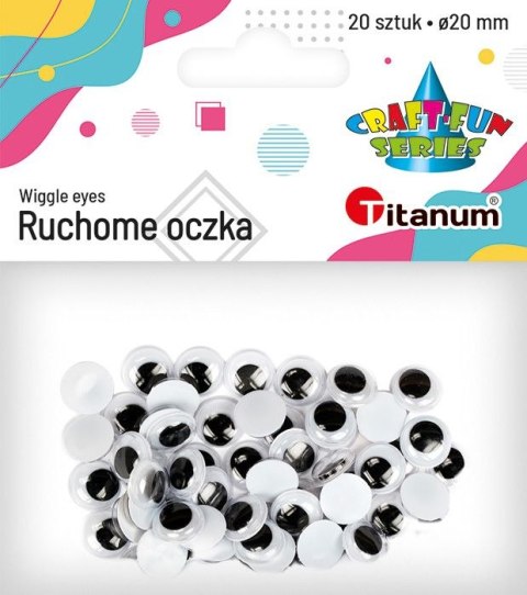 Oczy Titanum Craft-Fun Series ruchome 20mm