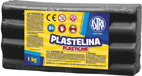 Plastelina 1 kol. CZARNY 1000g Astra