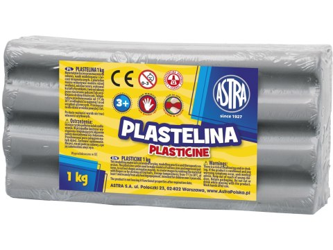 Plastelina 1 kol. popielata 1000g Astra (303111023)