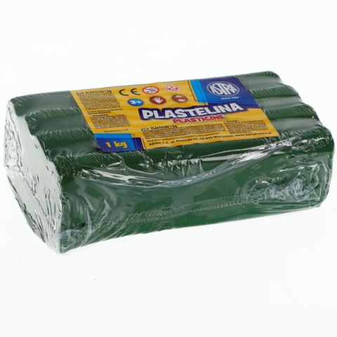 Plastelina 1 kol. zielony ciemny 1000g Astra (303111019)