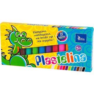 Plastelina 12 kol. mix 15g Tetis (KP001-D)