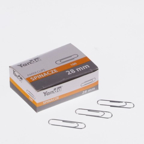 Spinacze okrągły 28mm 100 szt Yanda (110-1649)