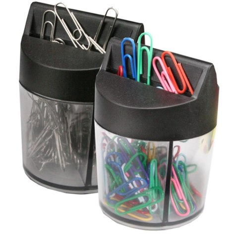 Spinacze okrągły srebrny w pudełku magnetycznym 28mm 100 szt Titanum