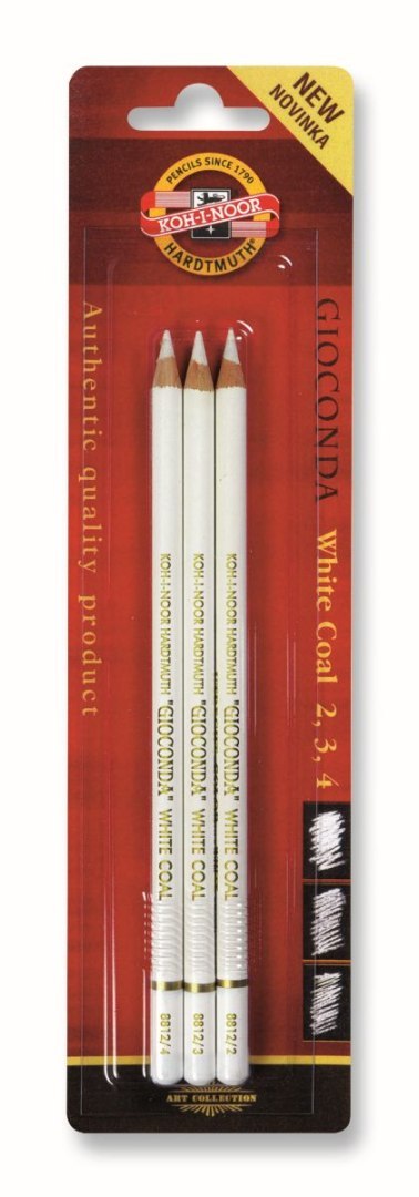 Węgiel rysunkowy węgiel 3 szt Koh-I-Noor