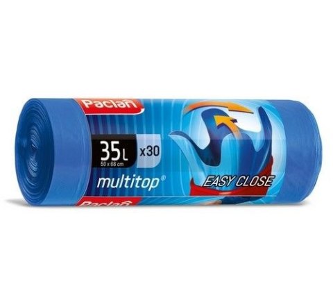 Worki na śmieci 35L kolor: niebieski 35L 36 szt Paclan