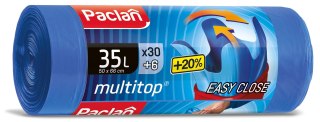 Worki na śmieci 35L kolor: niebieski 35L 36 szt Paclan