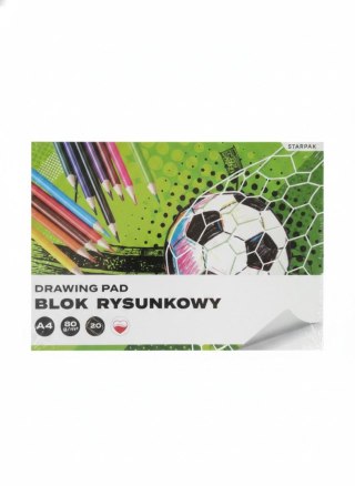 Blok rysunkowy A4 biały 80g 20k Starpak (588810)
