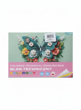 Blok techniczny A4 mix 10k Starpak (587757)