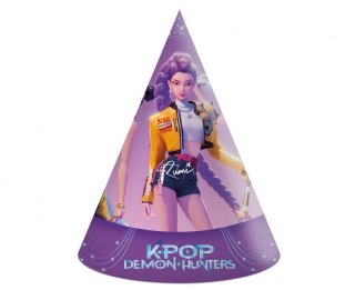 Czapka party K-POP DEMON HUNTERS, 6 szt. mix papier Godan (98643)