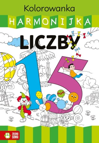 Książka dla dzieci harmonijka. Liczby Zielona Sowa