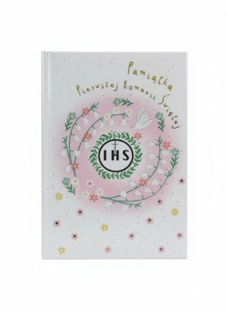 Pamiątka z komunii świętej A5 Gołąb różowy Henry (9788368335040)