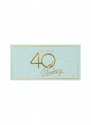 Skarbonka pudełko na banknoty Kukartka (MB-016 Urodziny 40 Elite)