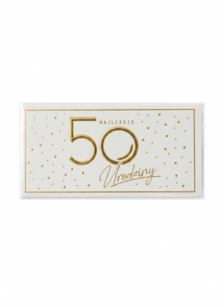 Skarbonka pudełko na banknoty Kukartka (MB-018 Urodziny 50 Elite)