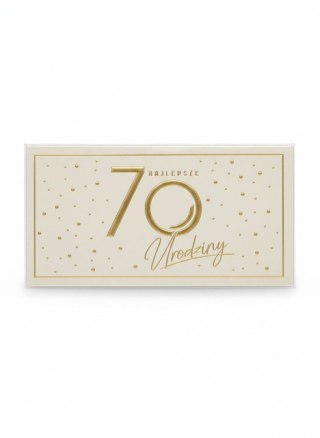 Skarbonka pudełko na banknoty Kukartka (MB-020 Urodziny 70 Elite)