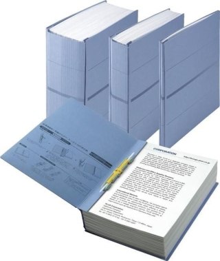 Teczka z szerokim grzbietem BASIC MAX beżowy 800kx10 A4 beżowa Plus (FL-121SSW)