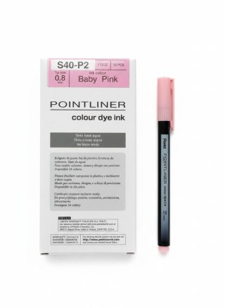 Cienkopis kreślarski POINTLINER BABY PINK 0,4mm 1kol. Pentel (S40-P2)