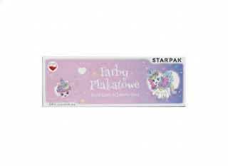 Farby plakatowe Unicorn kolor: mix 12 kolor. Starpak (586306)