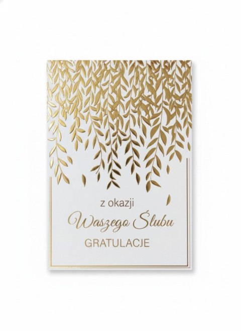 Kartka składana A5 Ślub złote girlandy A5 Henry (5905701488292)