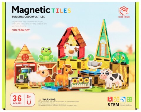 Klocki magnetyczne farma 36el Mega Creative (589647)