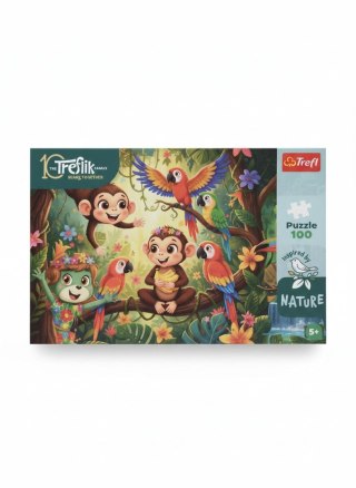 Puzzle Trefliki Małpki i przyjaciele 100 el. Trefl (16570)