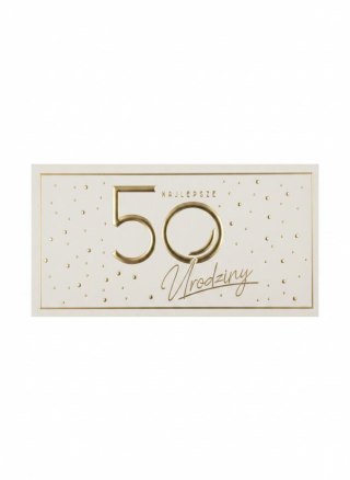 Skarbonka pudełko na banknoty Kukartka (MB-017 Urodziny 50 Elite)