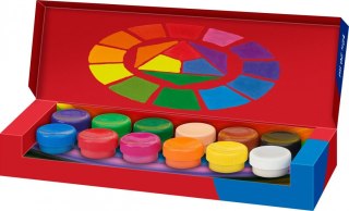 Farby plakatowe kolor: różne 20ml 12 kolor. Faber Castell (121050 FC)