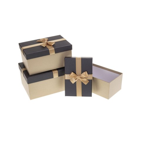 Pudełko na prezent PUG-25151-PR set 3 pcs Rozette (5907354204731)