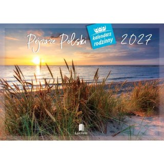Kalendarz ścienny RODZINNY Pejzaże Polski 13-KARTKOWY 280mm x 200mm Lucrum (WL3)