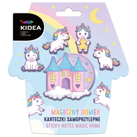 Notes samoprzylepny (karteczki) KARTECZKI SAMOPRZYLEPNE MAGICZNY DOMEK Kidea (KASMDKA)
