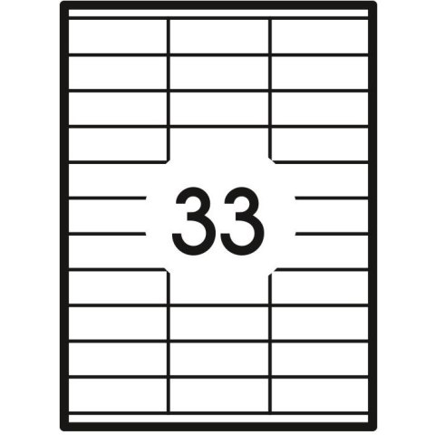 Etykieta samoprzylepna A4 biały [mm:] 70x25 Grand (008)