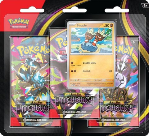 Karty Pokémon TCG: Mega Evolution - Pitch Black - 3-Pack Blister Rebel (196214142404)