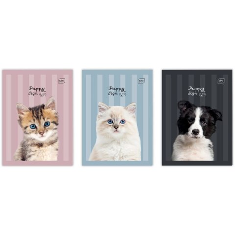 Zeszyt A4 PUPPY SIGN 32k. 70g krata Interdruk (ZEA432K#PS)