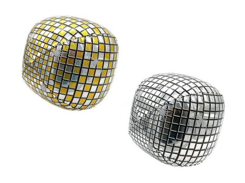 Balon foliowy kula disco, błyszcząca,na powietrze, 50x30cm Adar (320253)