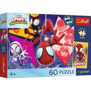 Puzzle Spidey Premium Plus Kids Niesamowita przygoda Trefl (17429)