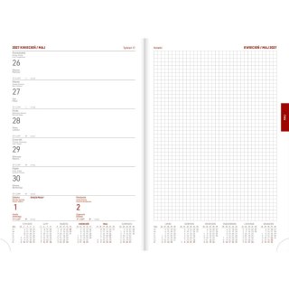 Kalendarz książkowy (terminarz) Vivella granat A4 Wokół Nas (216 A4TNB)