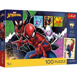 Puzzle Spiderman PREMIUM PLUS KIDS Bohaterski pająk" Trefl (16557)