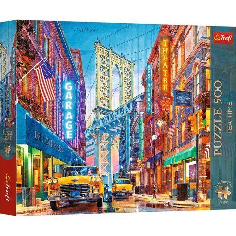 Puzzle Premium Plus Tea Time: Widok na Manhattan Bridge Trefl (37613)