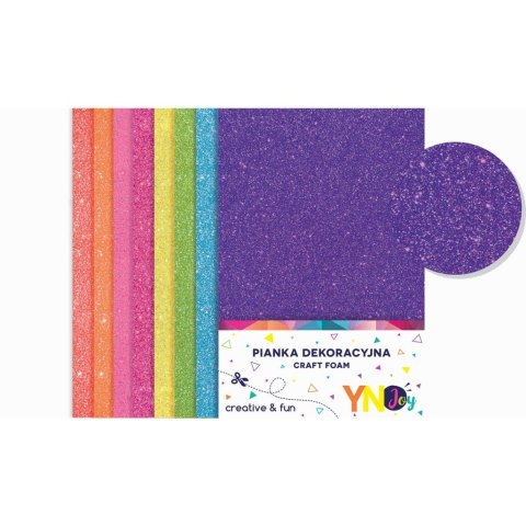 Arkusz piankowy pianka dekoracyjna NC-010 kolor: mix 8 ark. Interdruk (IPIANC015)