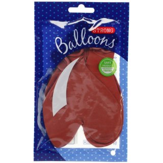 Balon kształty serca Serca czerwony 6 szt Partydeco (092S-6)