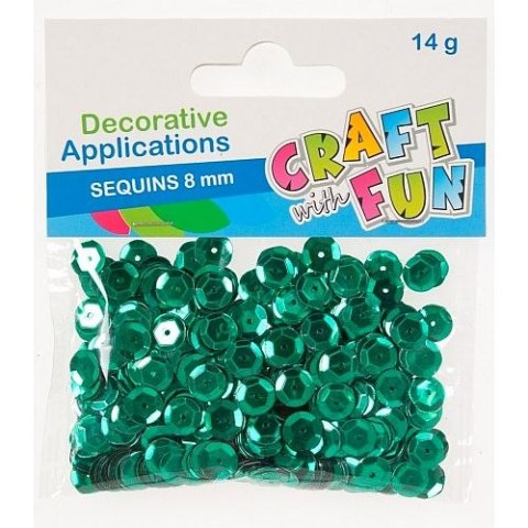 Cekiny zielone 14g Craft with Fun (383995)