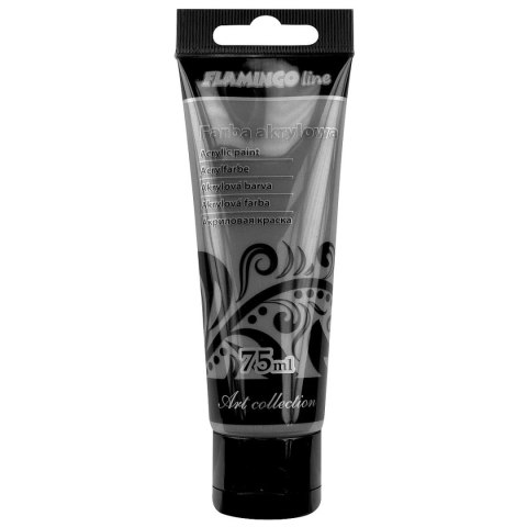 Farba akrylowa Perłowy kolor: grafitowy 75ml Flamingo Line (120)