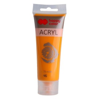 Farba akrylowa kolor: żółty ciemny 75ml Happy Color (HA 7370 0075-16)