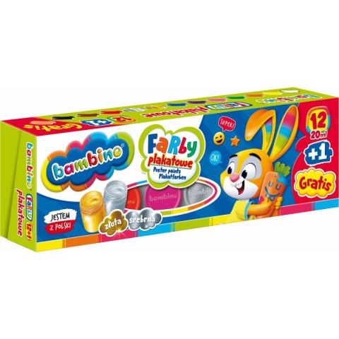 Farby plakatowe Polly pocket kolor: mix 20ml 12 kolor. St.Majewski